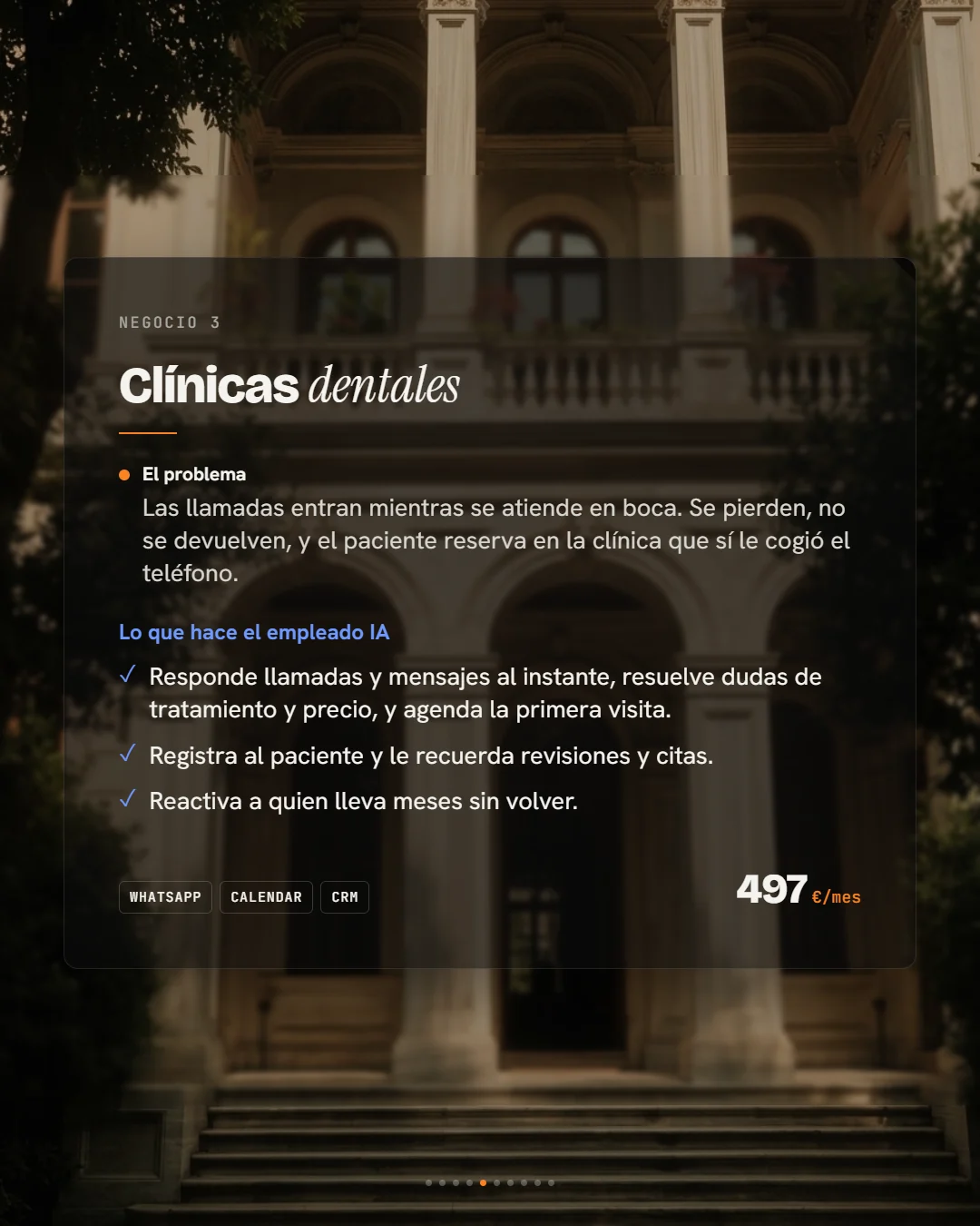 Empleado de IA para clínicas dentales