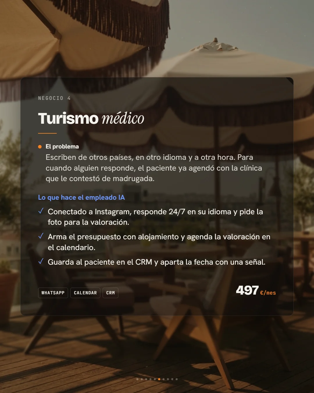 Empleado de IA para turismo médico
